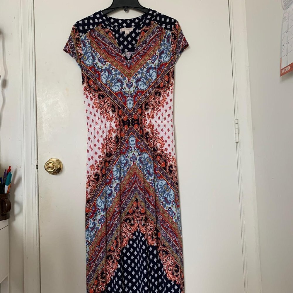 Dressbarn Established 1962 Boho Print Maxi Dress